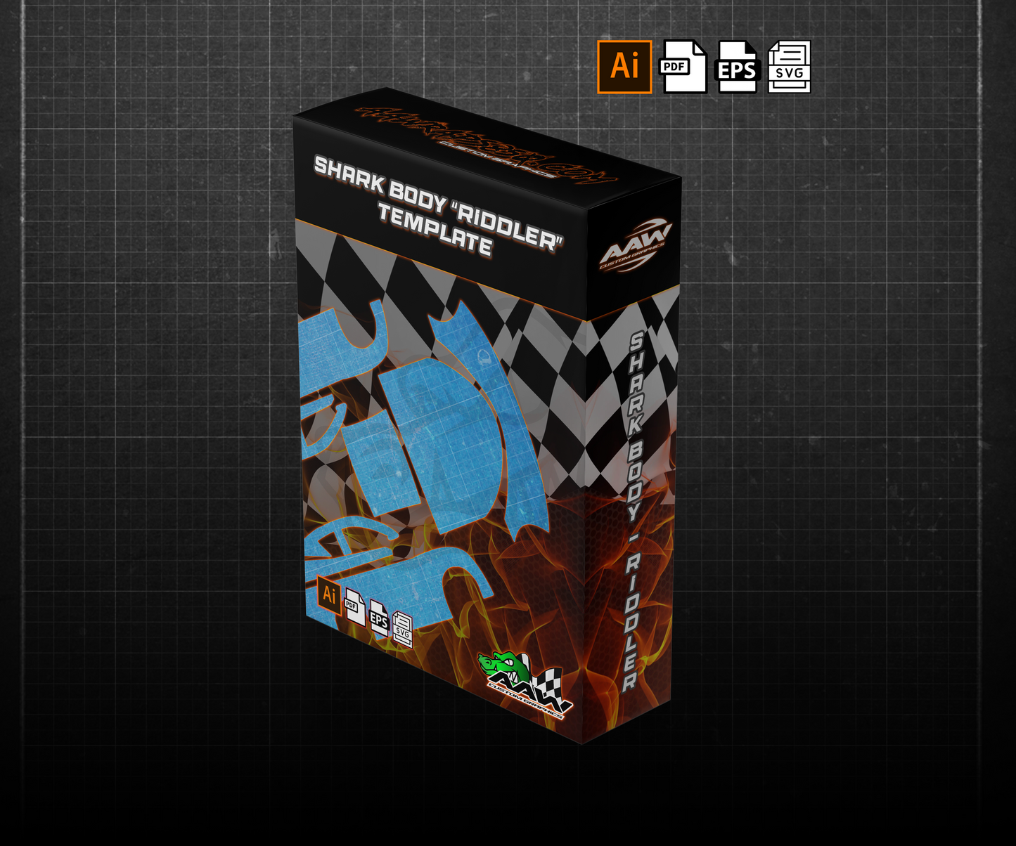 SharkBodies R/C Wrap Template "Riddler" AAW