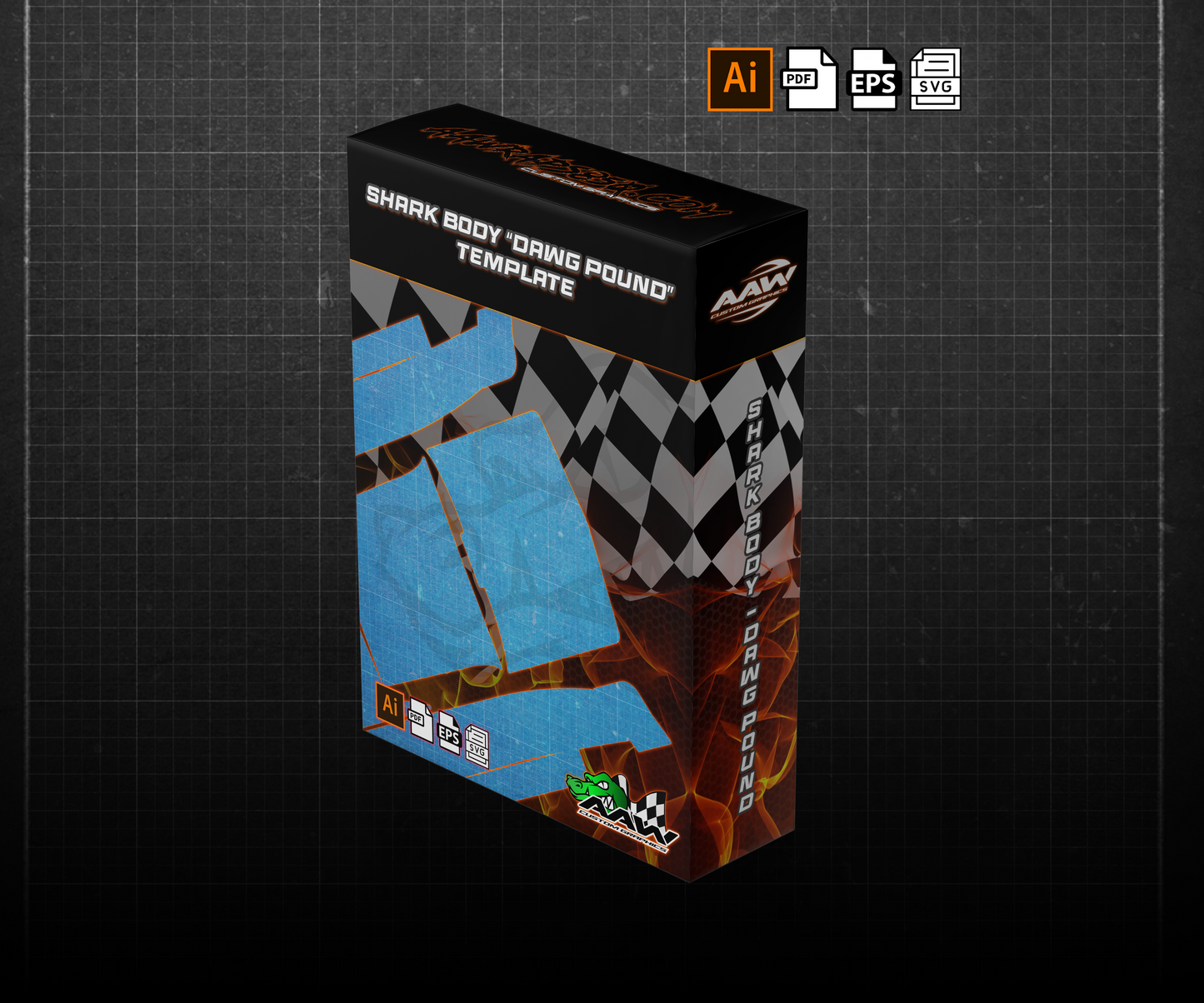 SharkBodies Wrap Template "Dawg Pound" AAW