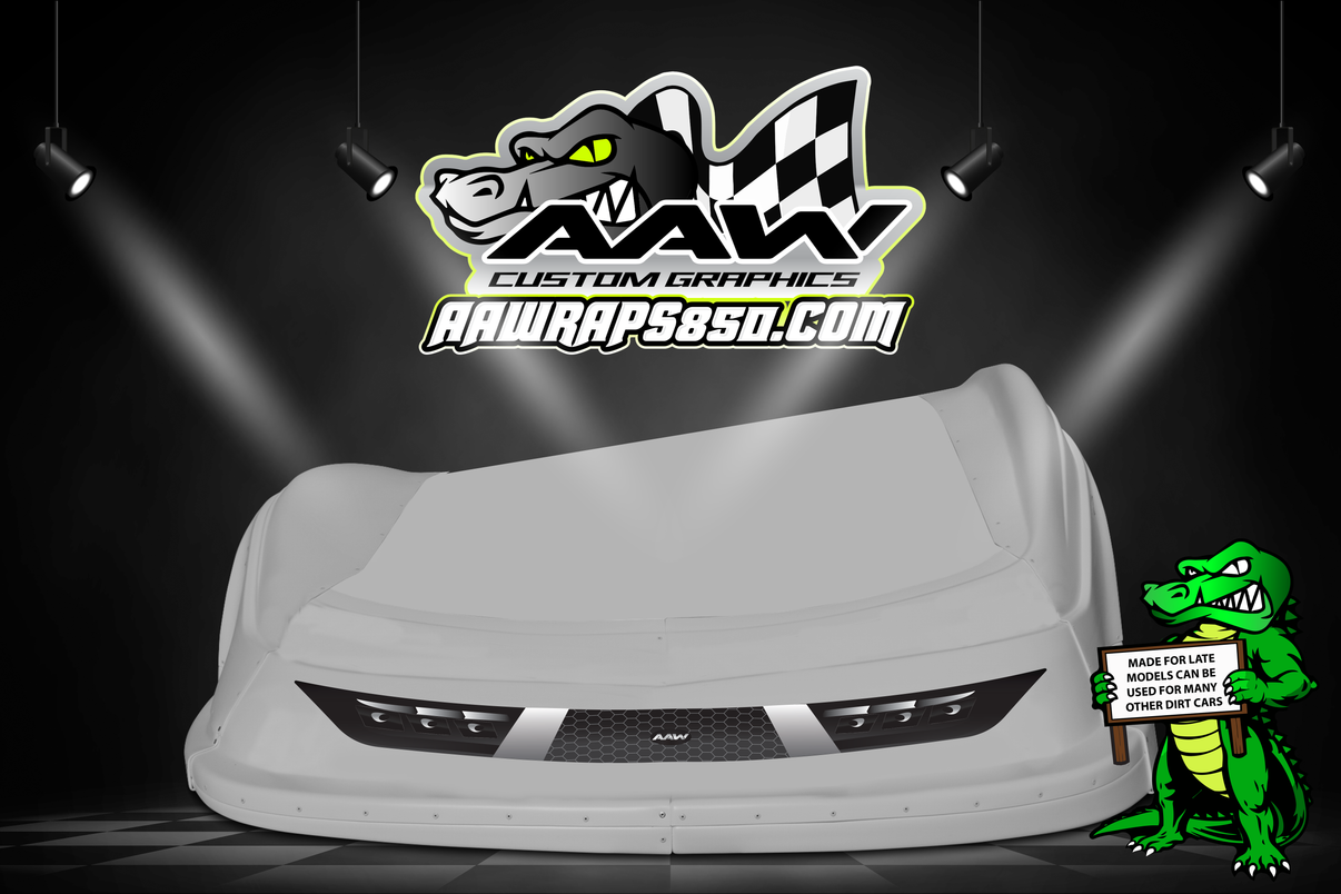 Late Model "One Piece" Headlight/Grille Decal Kit AAW