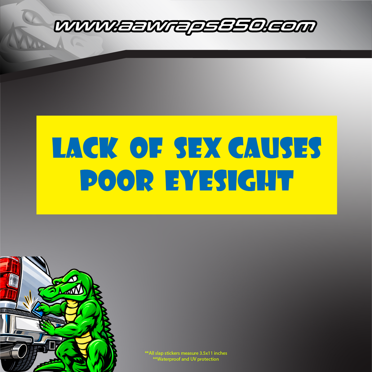 Bad Eyesight Slap Sticker AAW
