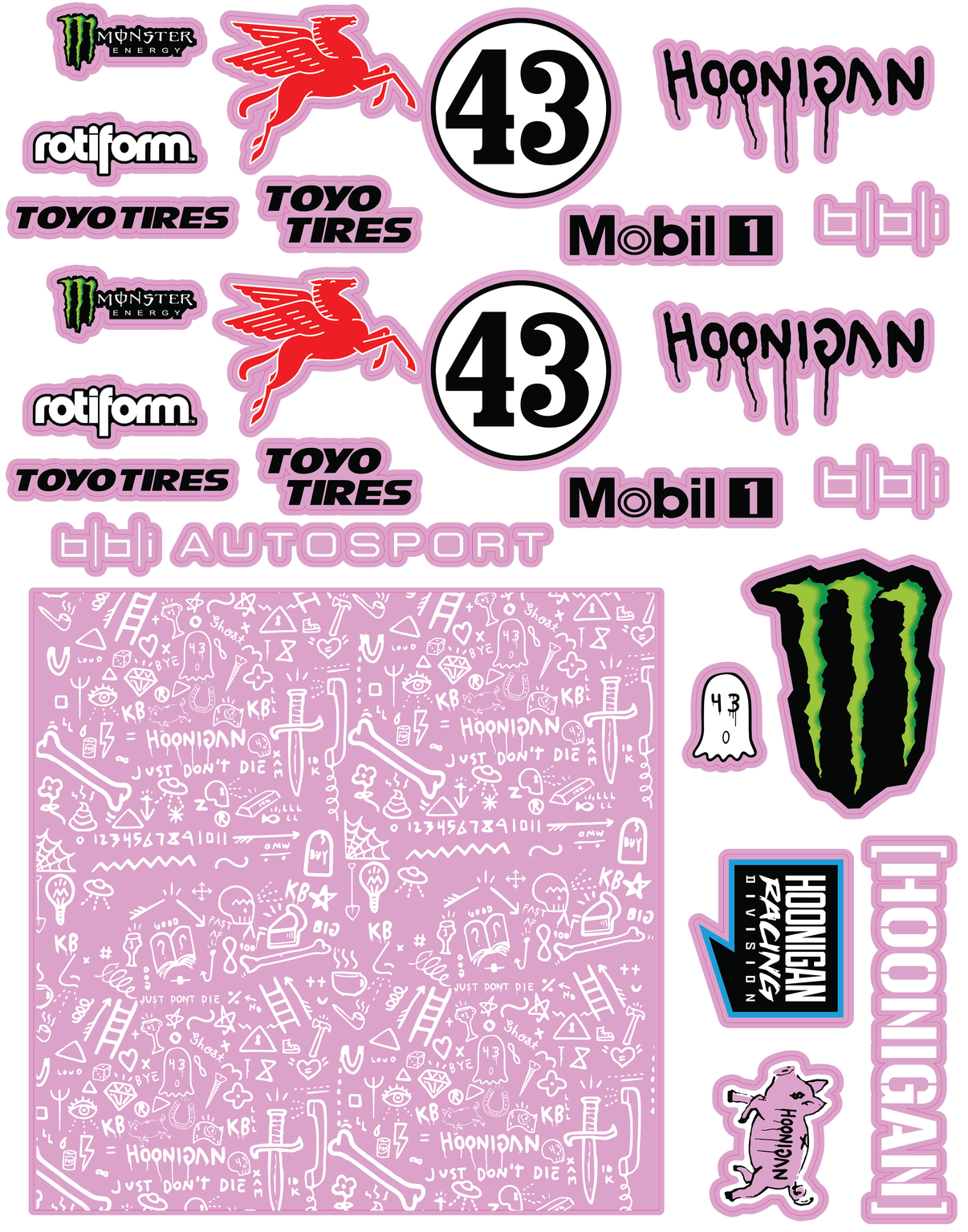 Block Drift Decal Set AAW