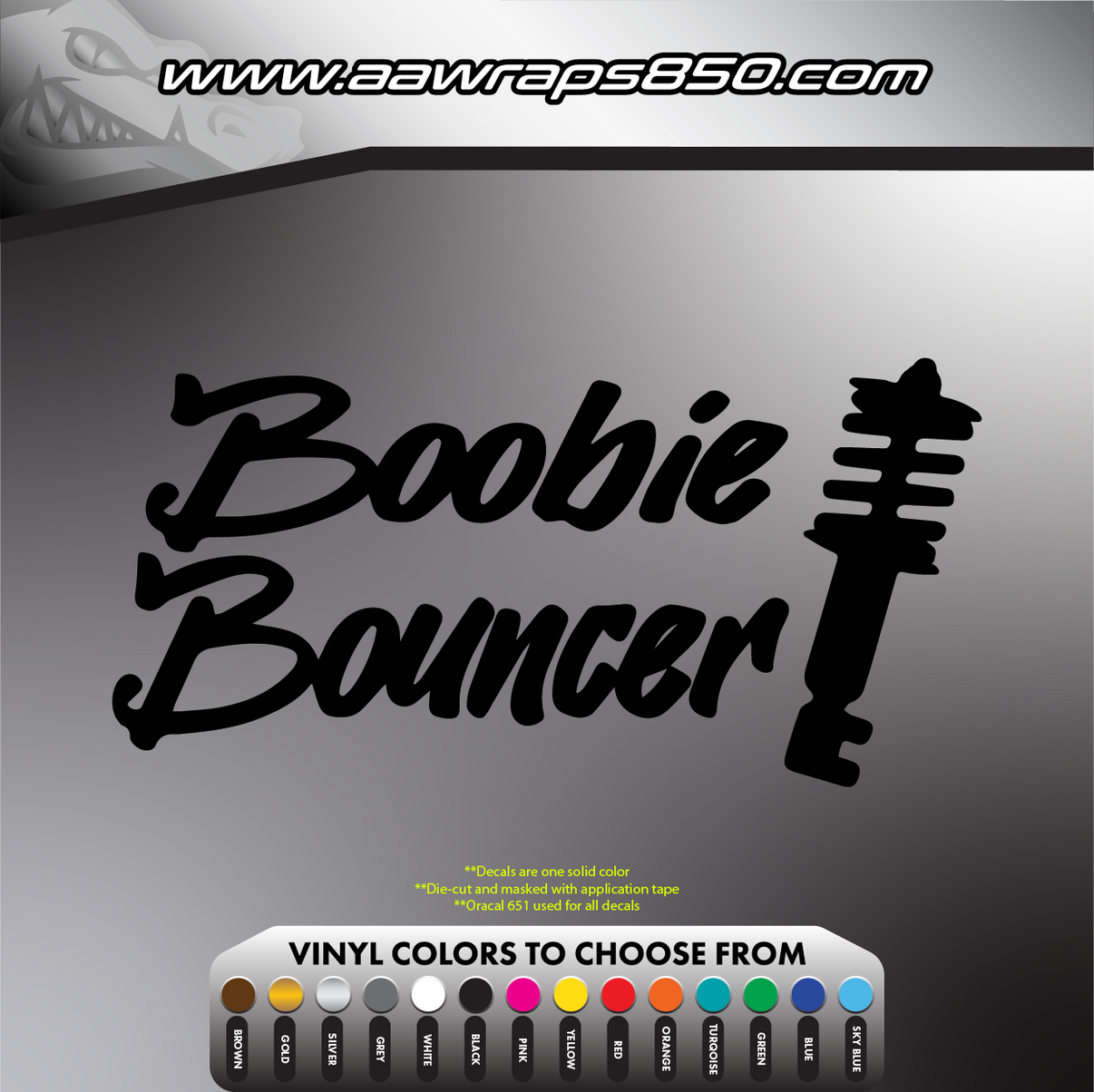 Boobie Bouncer Decal AAW