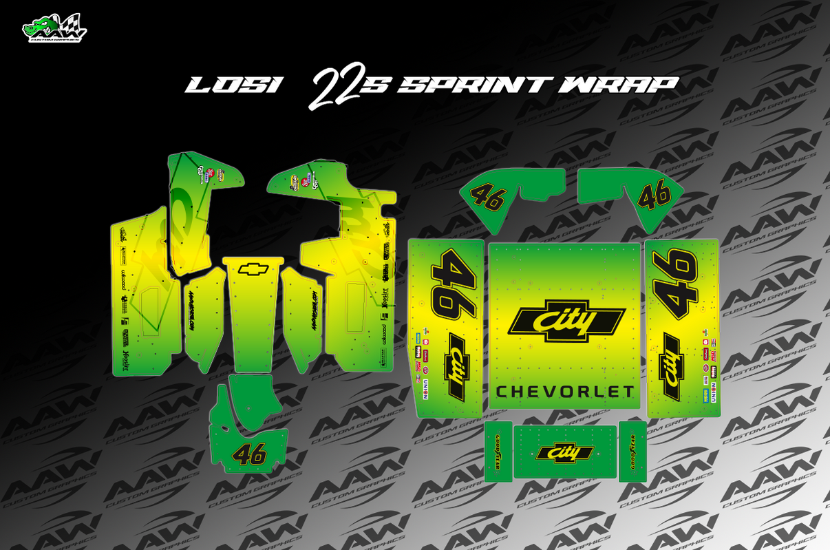 "City" Losi 22s Wrap AAW