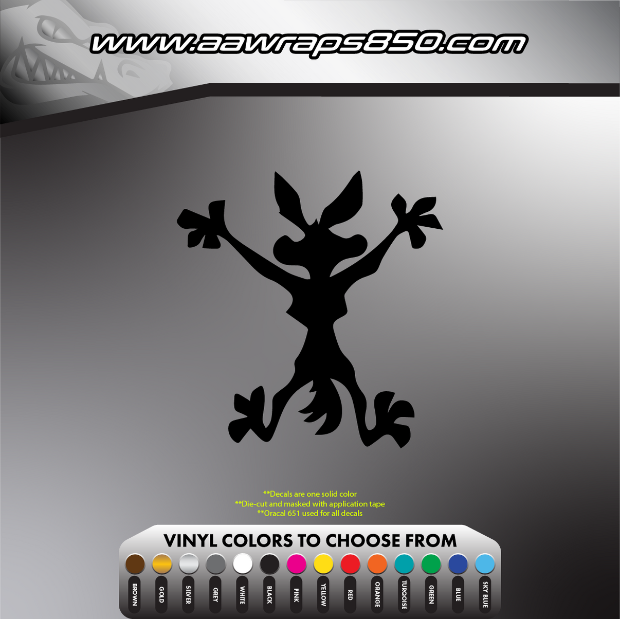 Coyote Splat Decal AAW