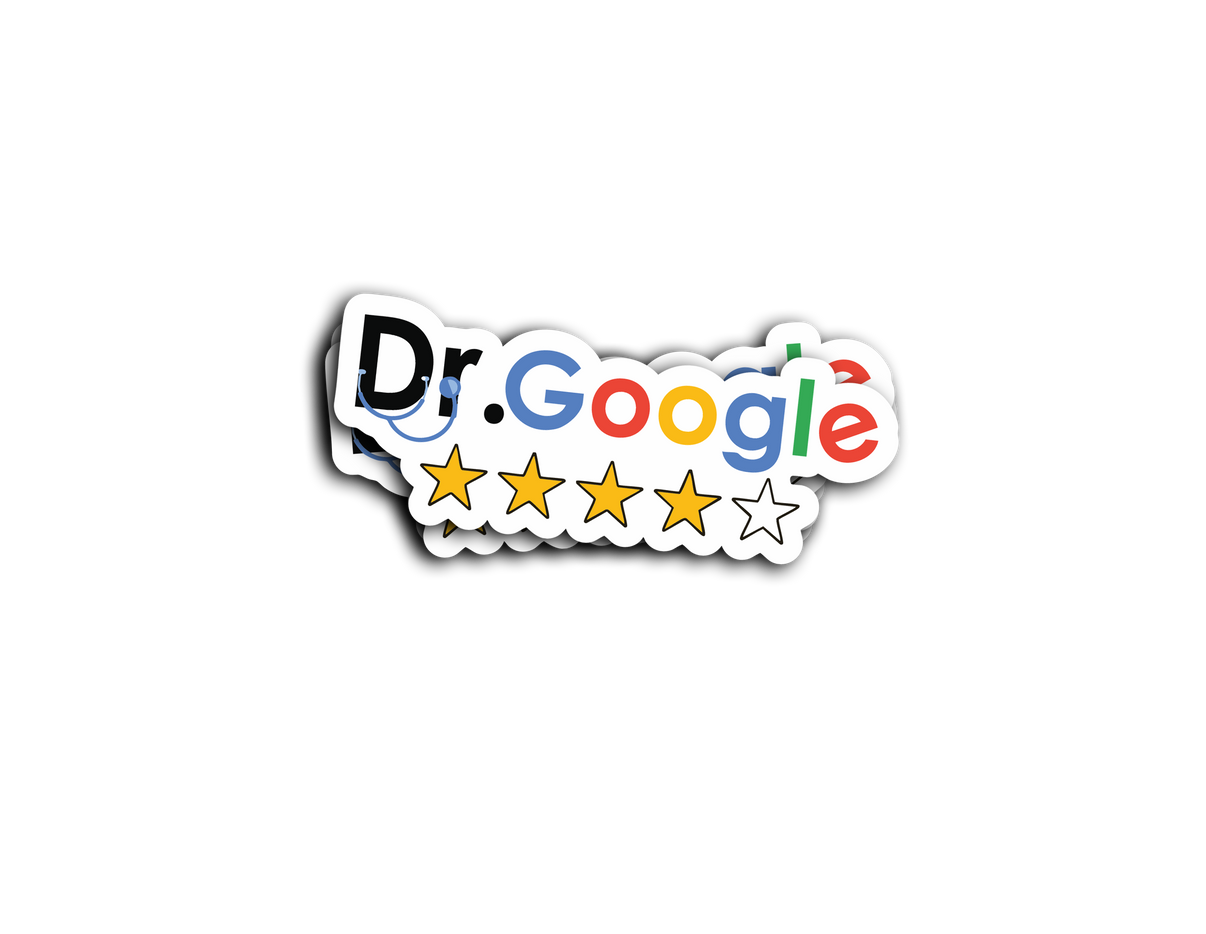 Dr Google Sticker AAW