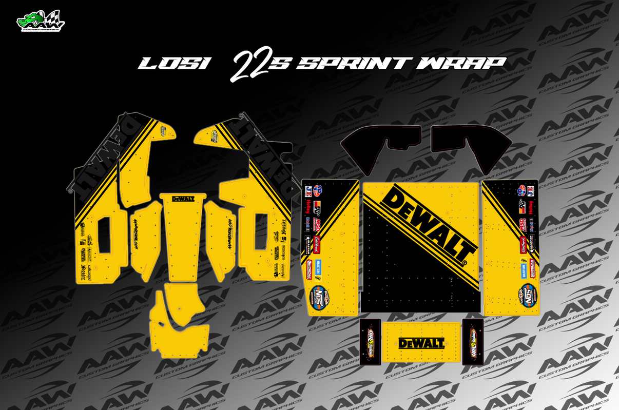 "Dewalt" Losi 22s Wrap AAW