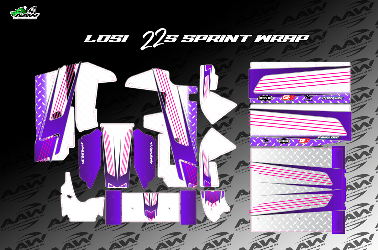 "Diamond Cut" Losi 22s Wrap AAW