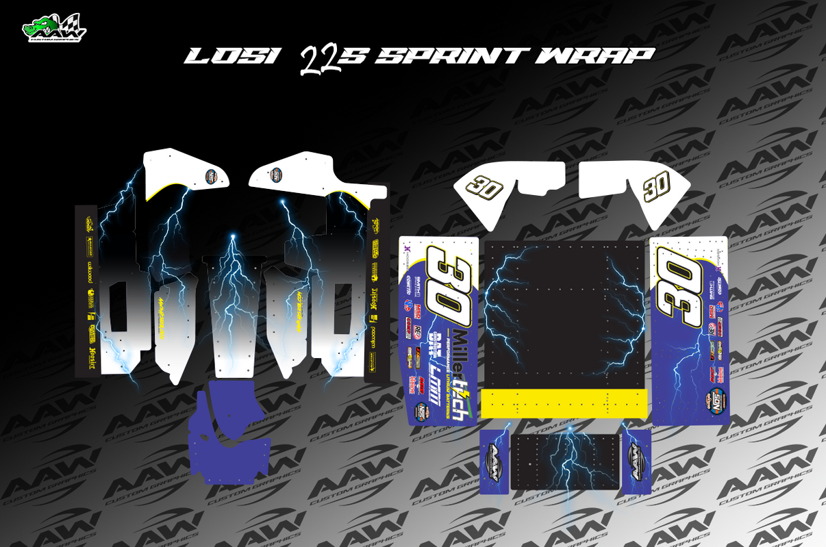 "Thunder Rolls" Losi 22s Wrap AAW