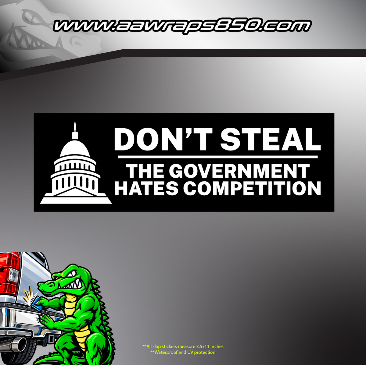 Don't Steal Slap Sticker AAW