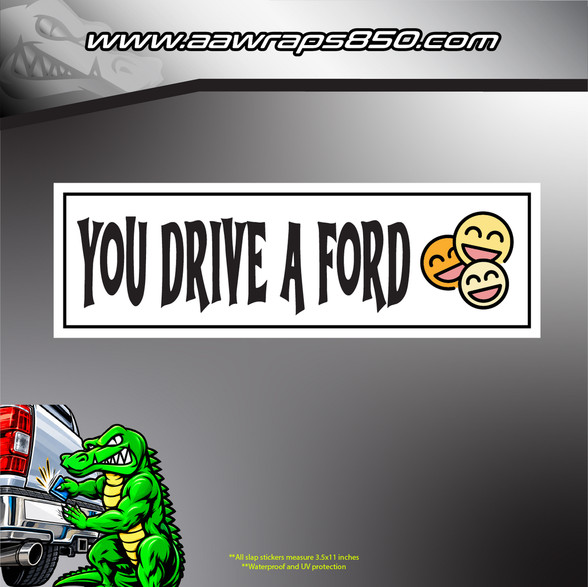 Drive Ford Slap Sticker AAW