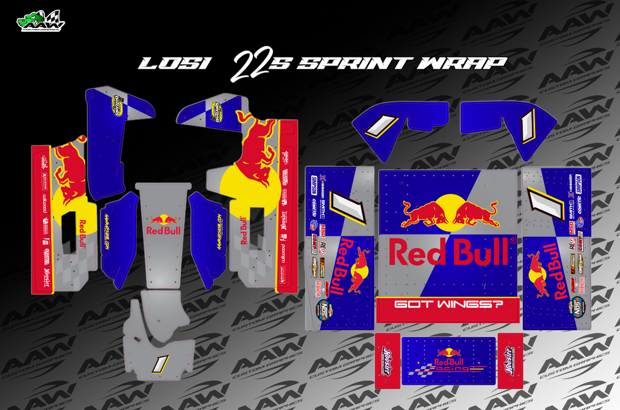 "Redbull" Losi 22s Wrap AAW