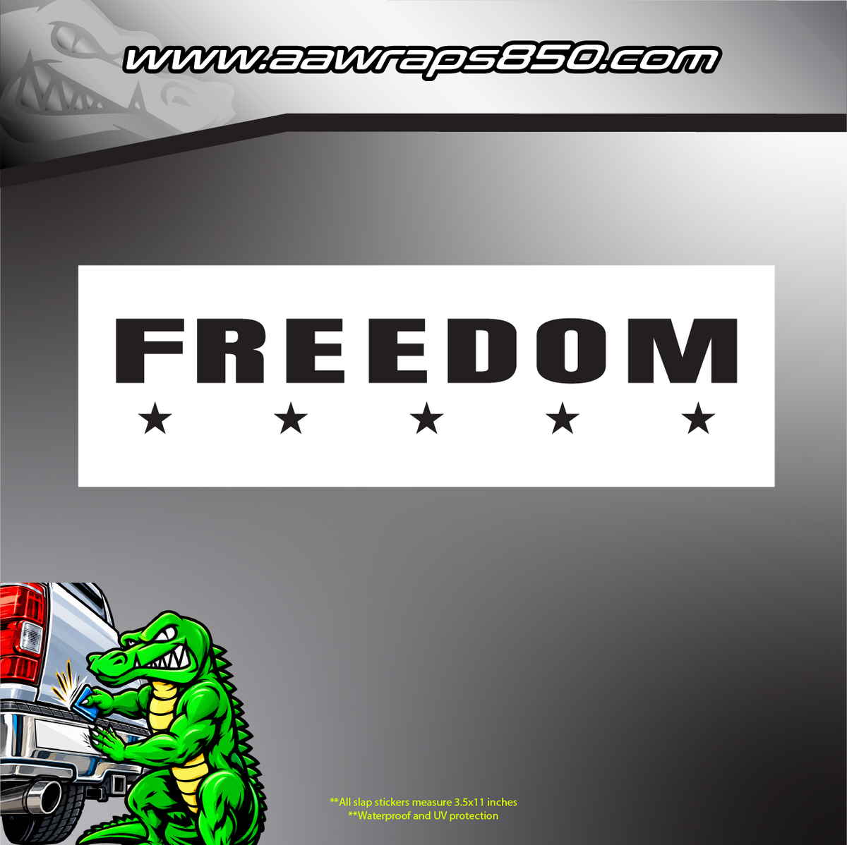 Freedom Slap Sticker AAW