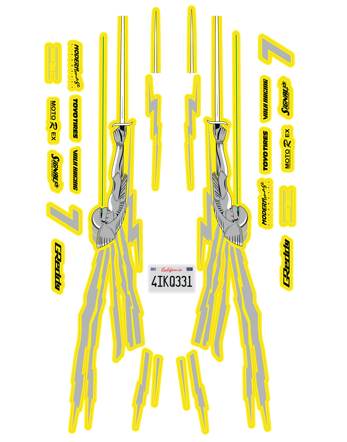 GTeon Drift Decal Set AAW
