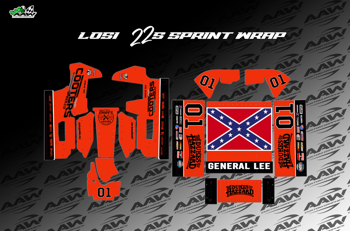 "General Lee" Losi 22s Wrap AAW