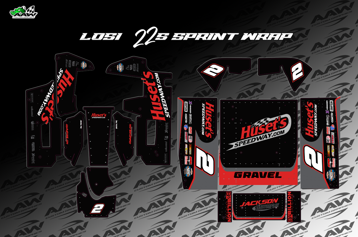 "Gravel" Losi 22s Wrap AAW