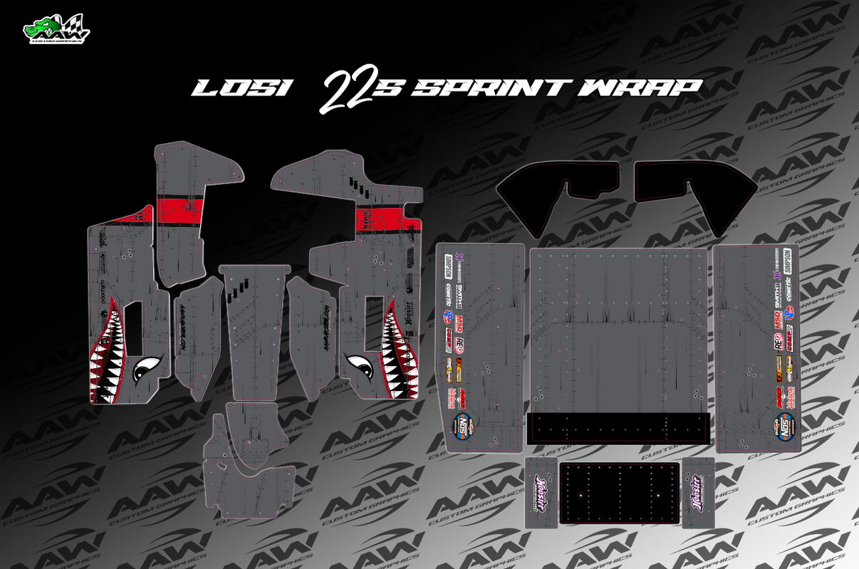"Grey Fighter" Losi 22s Wrap AAW