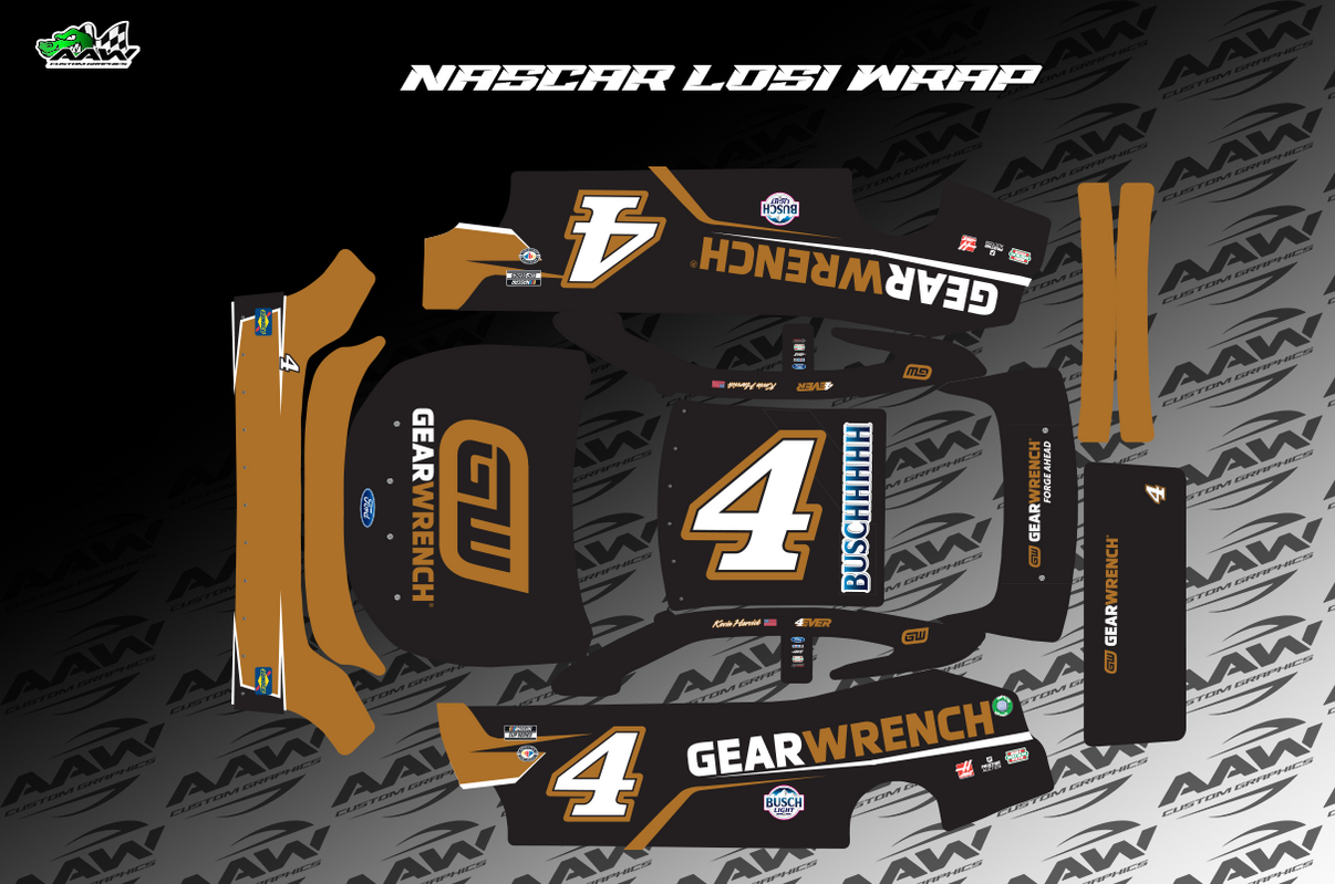 "Harvick" Losi 1/12 Nascar Wrap My Store