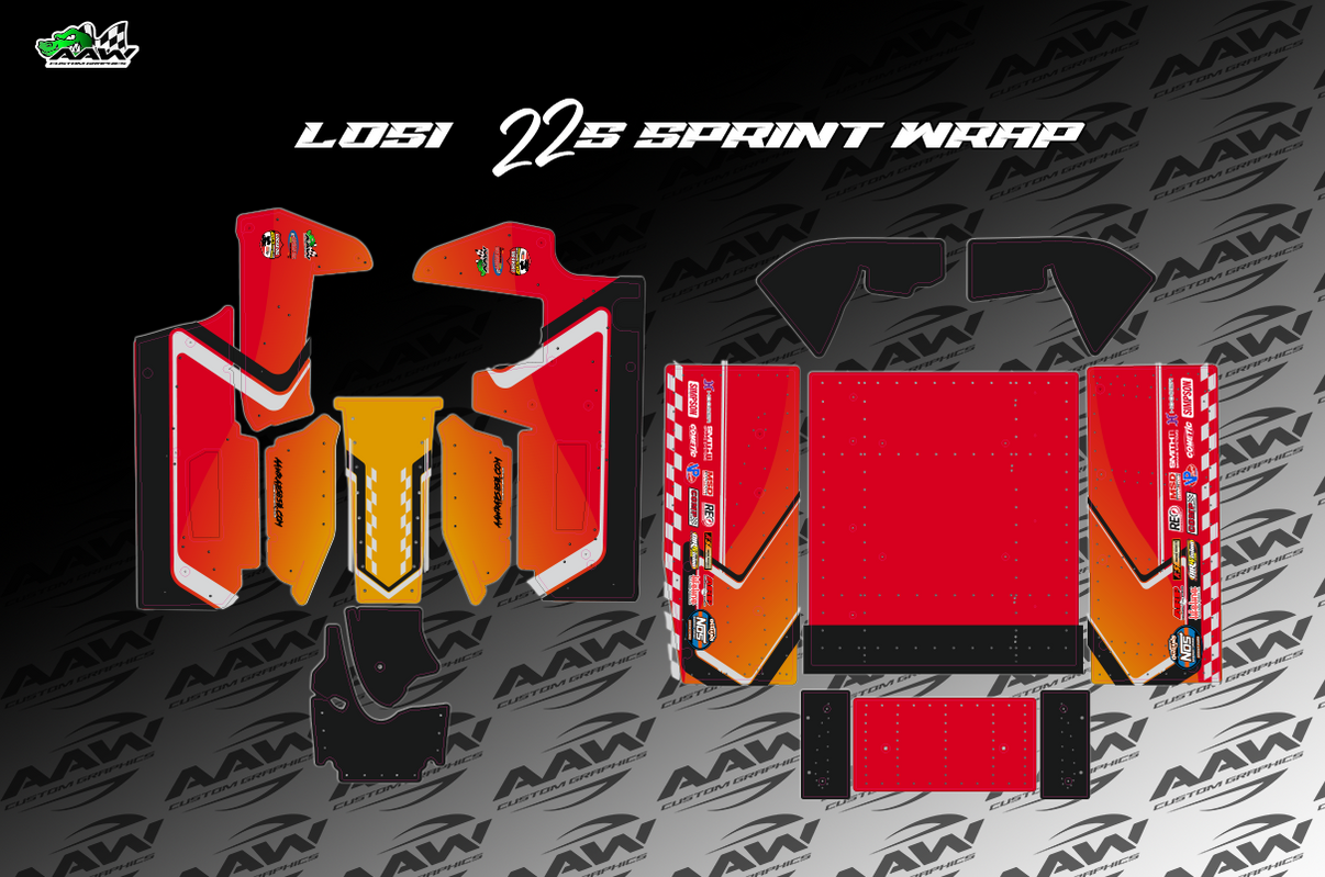 "Heater" Losi 22s Wrap AAW