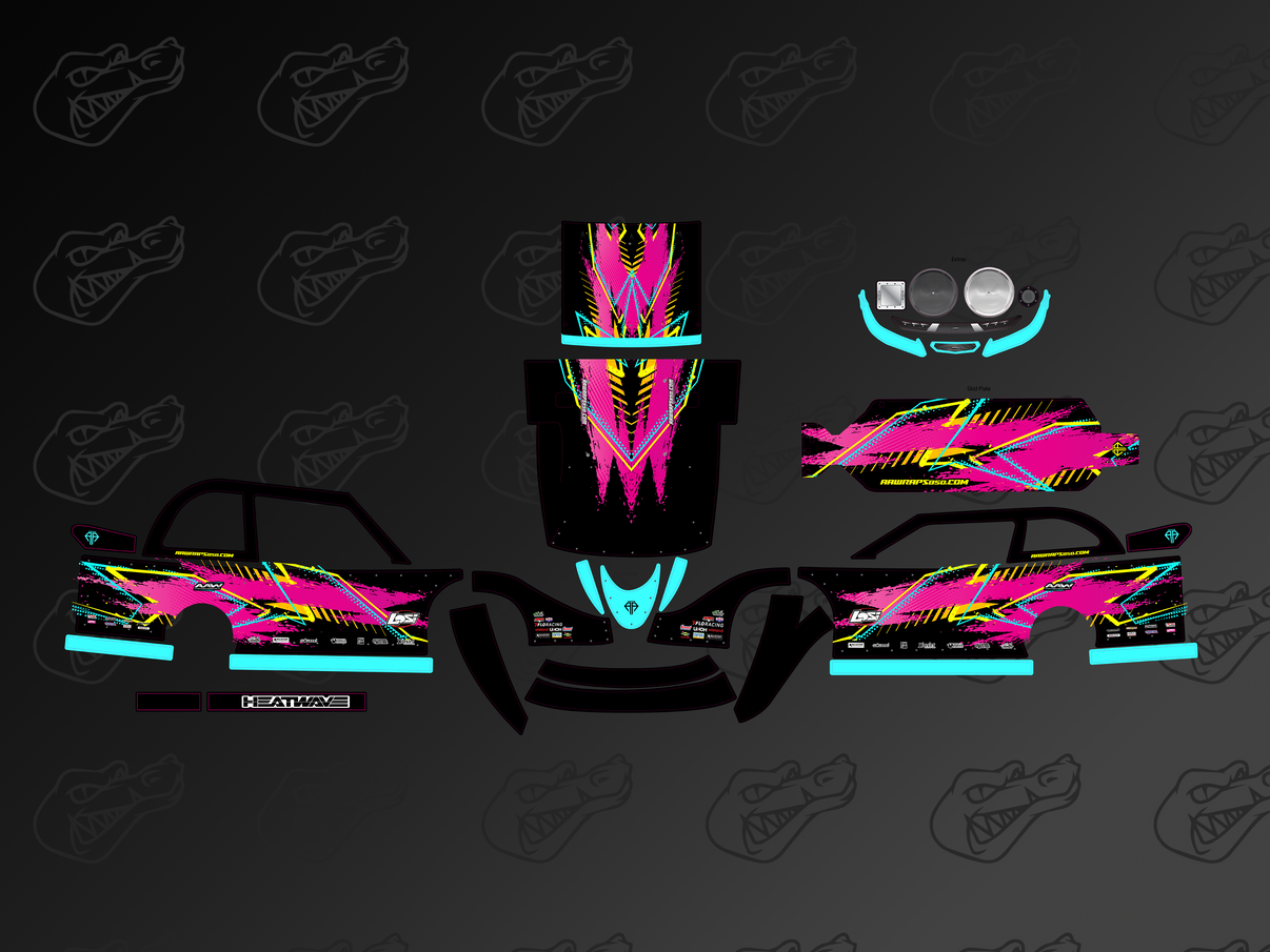 "Heatwave" Losi 22 Late Model Wrap My Store