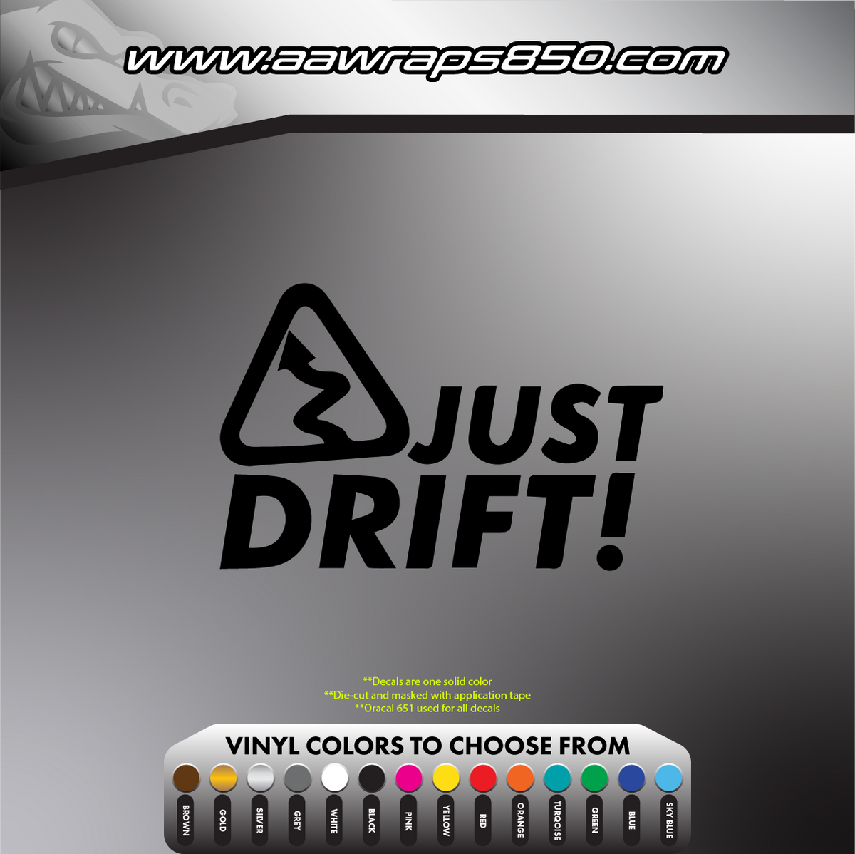 Just Drift Decal AAW