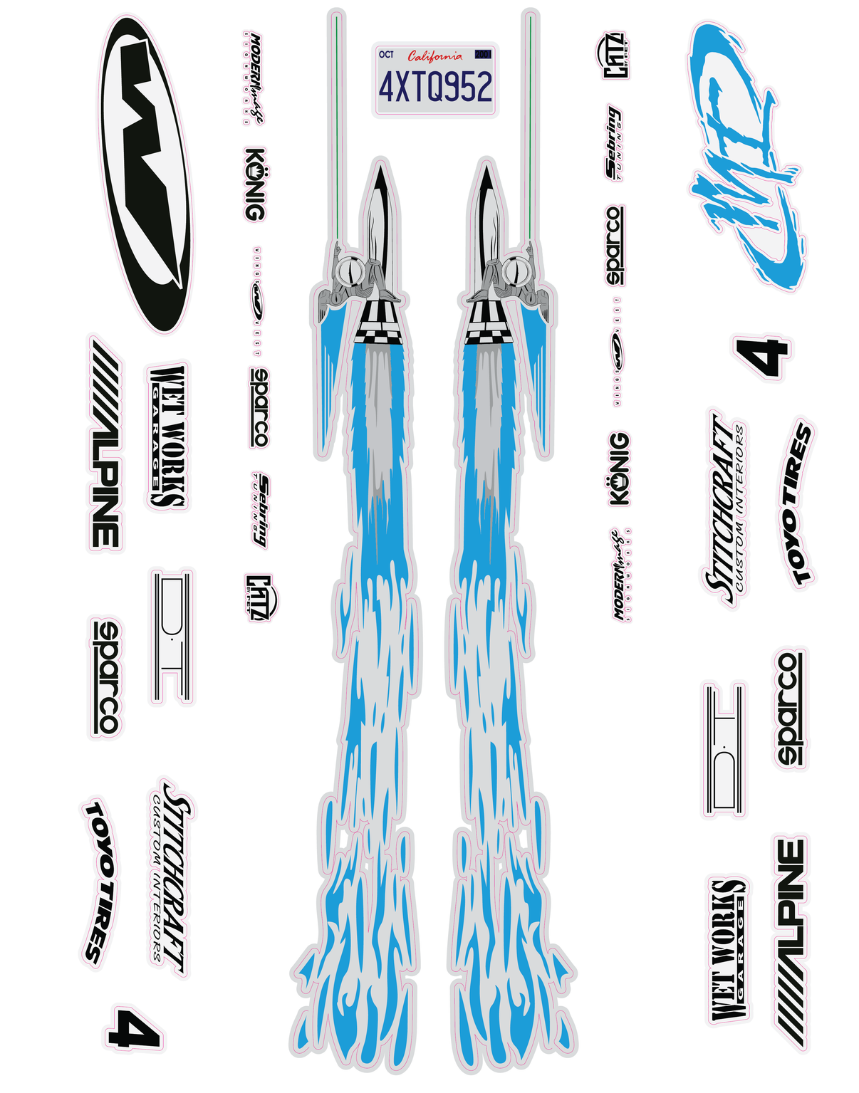 Jes Drift Decal Set AAW