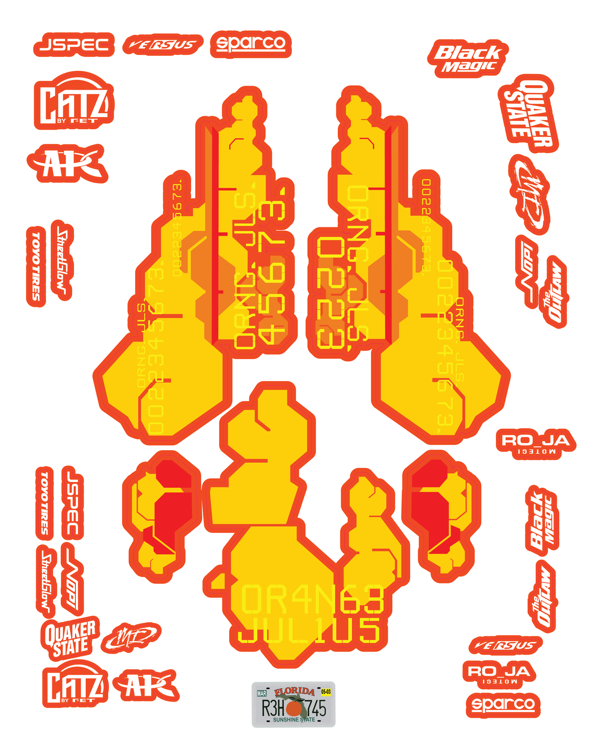 Julius Drift Decal Set AAW