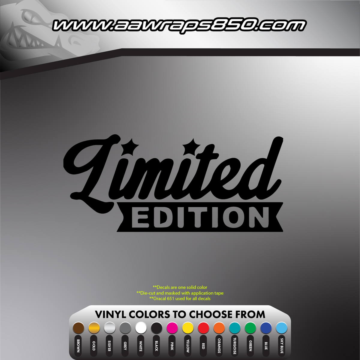 Limited Edition Decal AAW