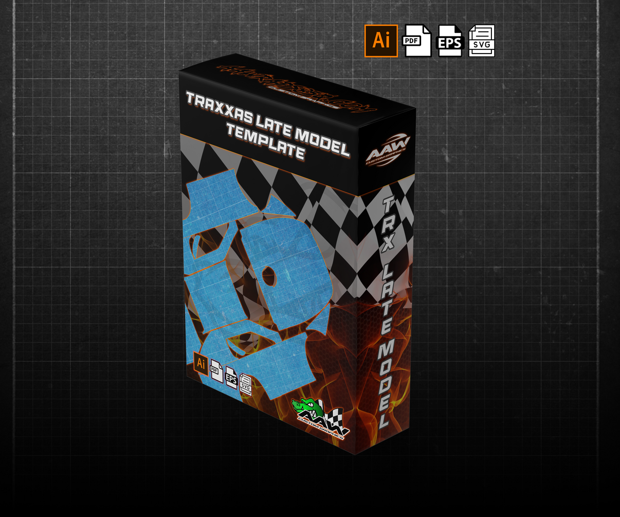 R/C Traxxas Wrap Template "Late Model" AAW