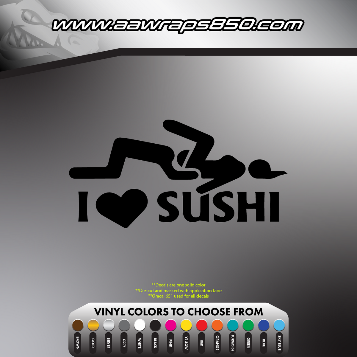 Sushi Love Decal AAW