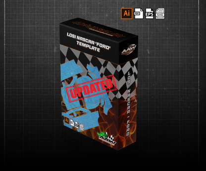 Losi Nascar Wrap Template "Ford" AAW