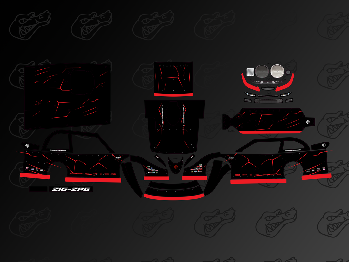 "ZigZag" Losi 22 Late Model Wrap My Store