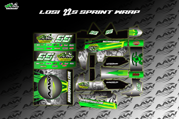 R/C Losi 22s Sprint Wrap Custom – AAW