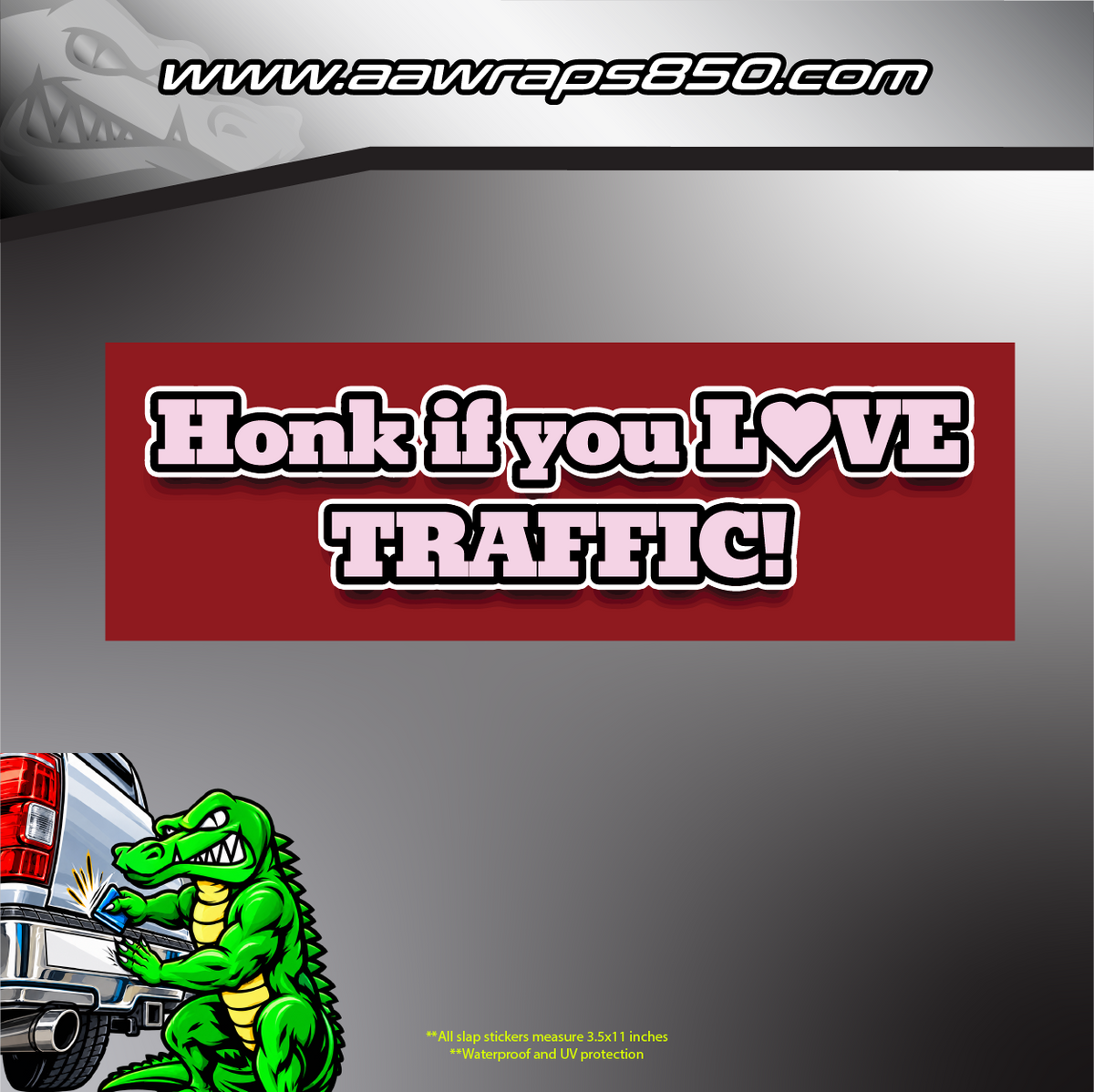 Love Traffic Slap Sticker AAW