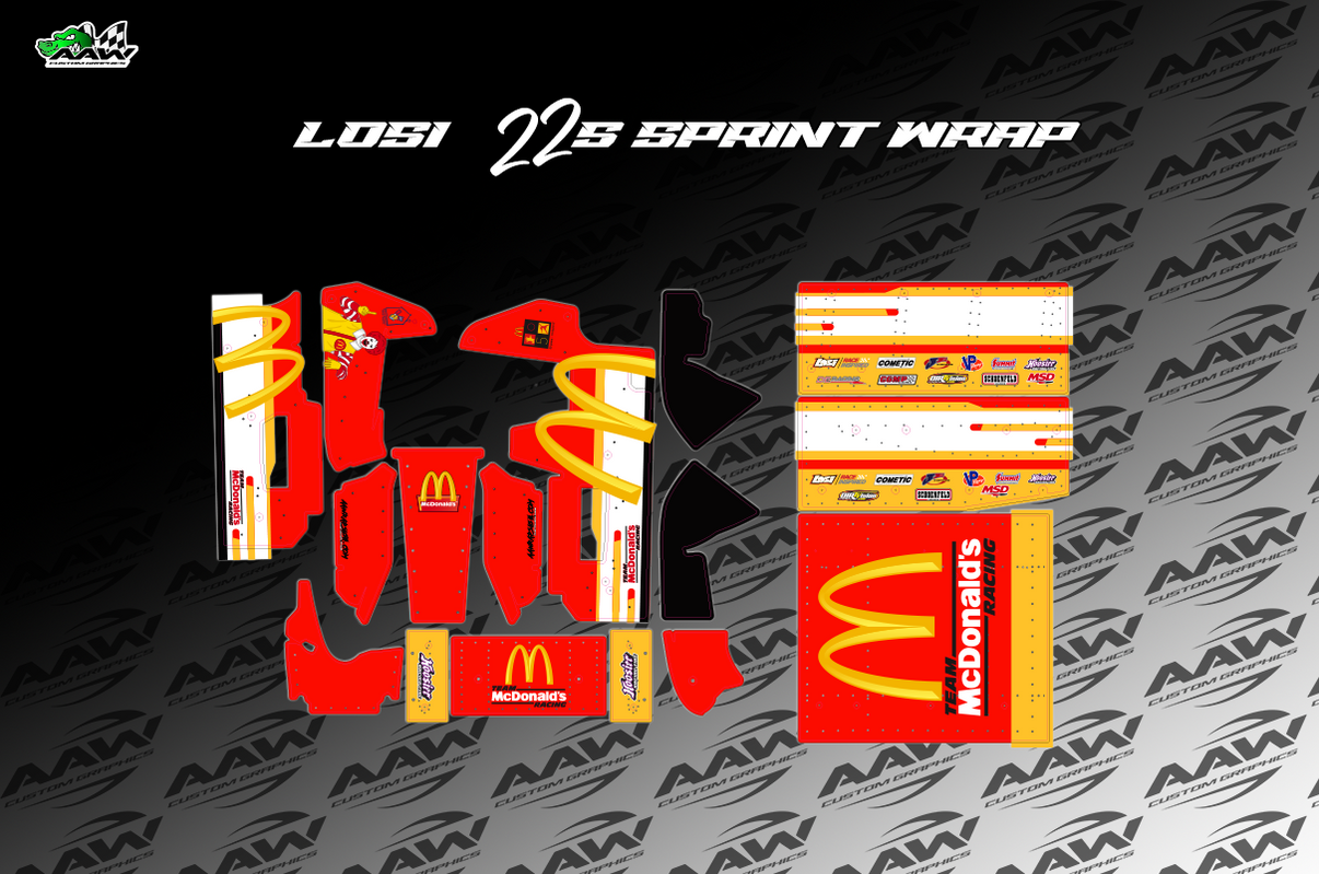 "Mcdonalds" Losi 22s Wrap AAW