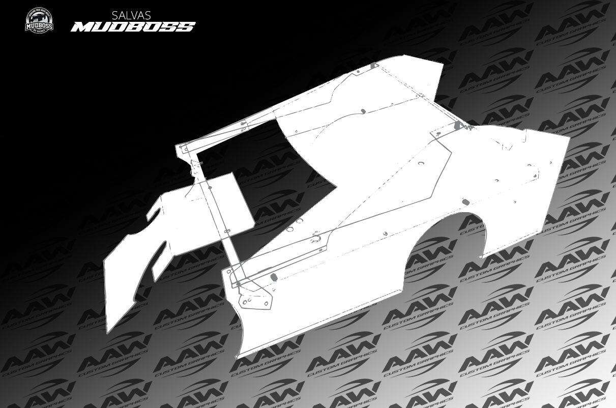 R/C Salvas Mudboss 2023 Body Clear