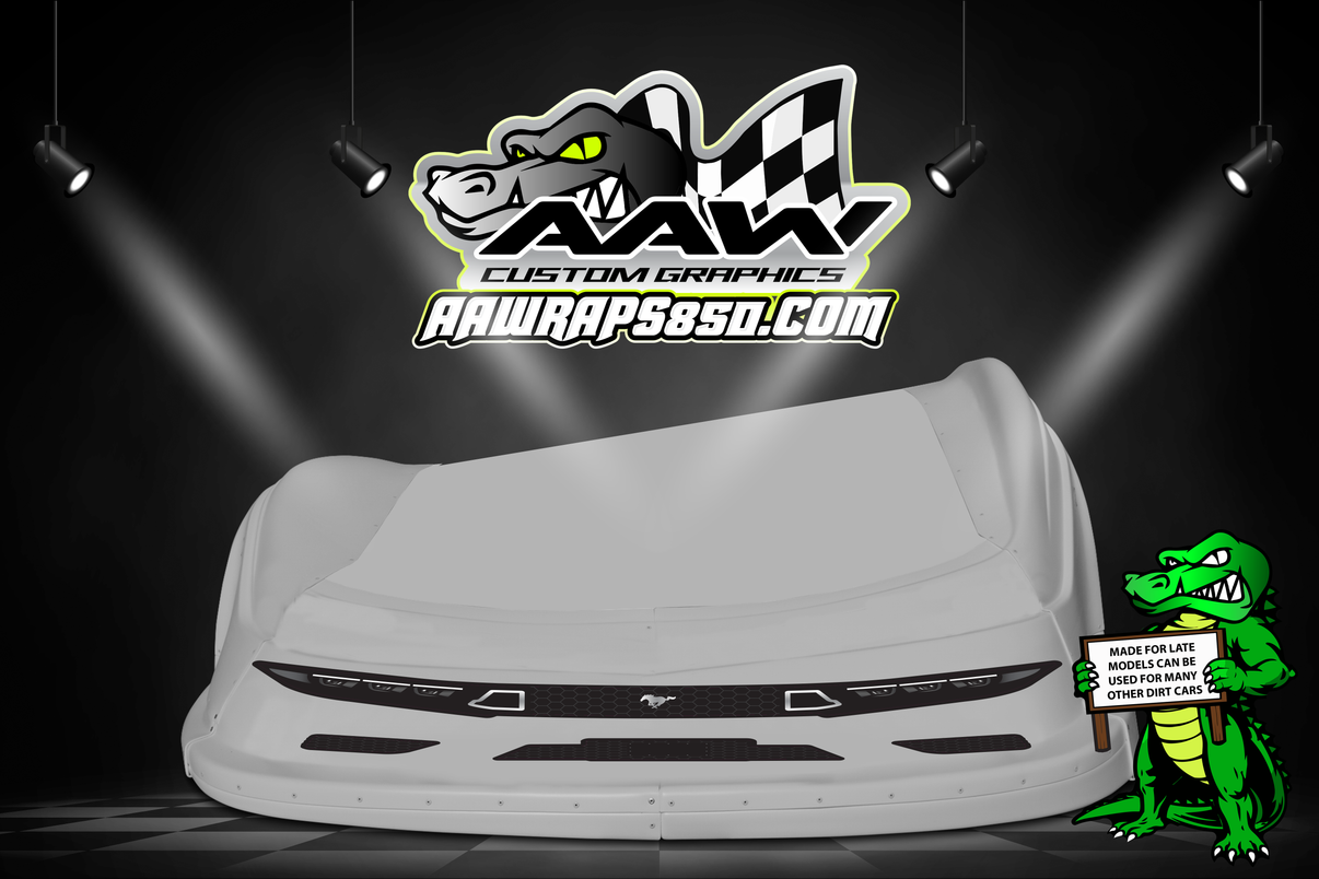 Late Model "Mustang 1" Headlight/Grille Decal Kit AAW