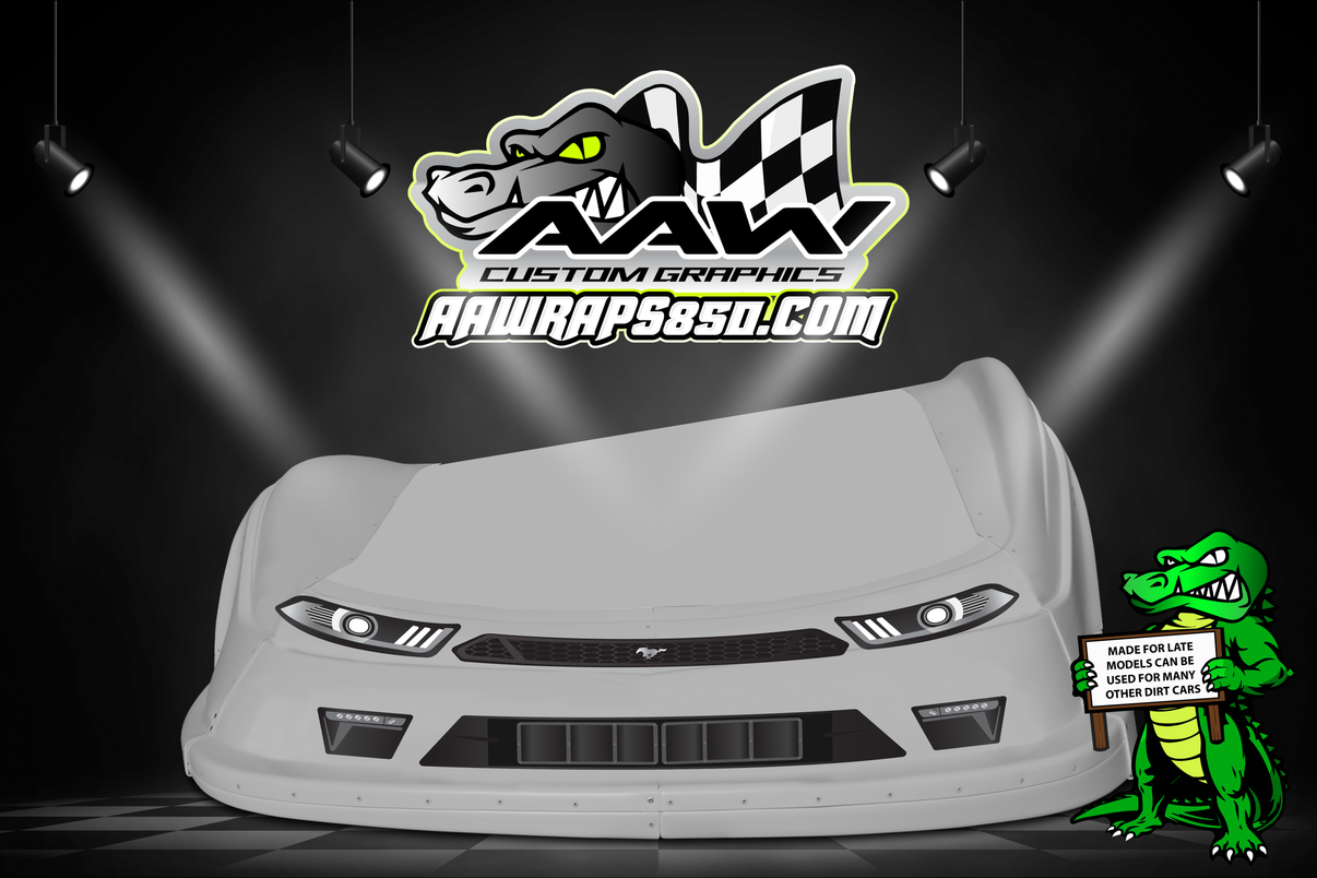 Late Model "Mustang 2" Headlight/Grille Decal Kit AAW