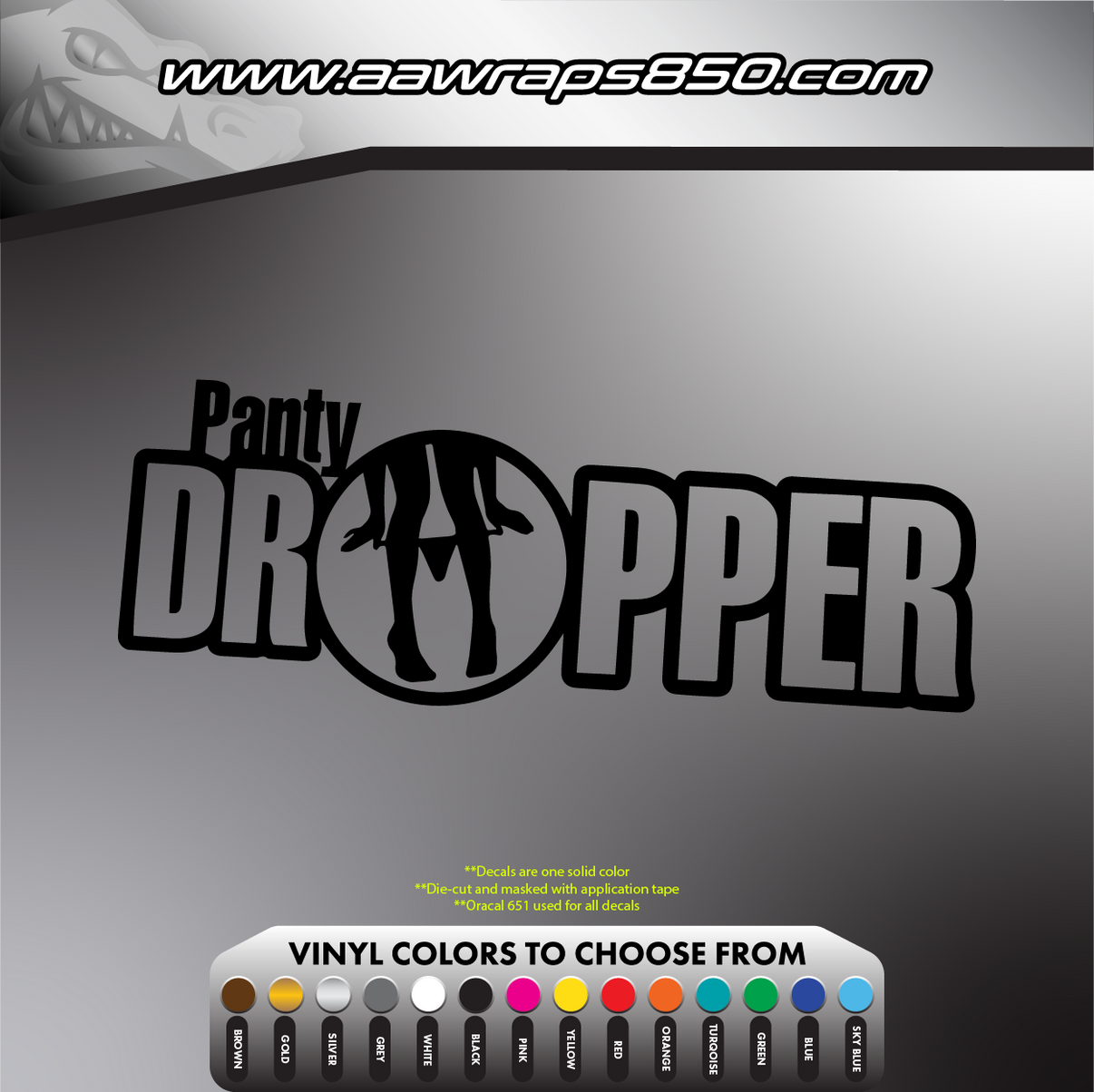 Panty Dropper Decal AAW