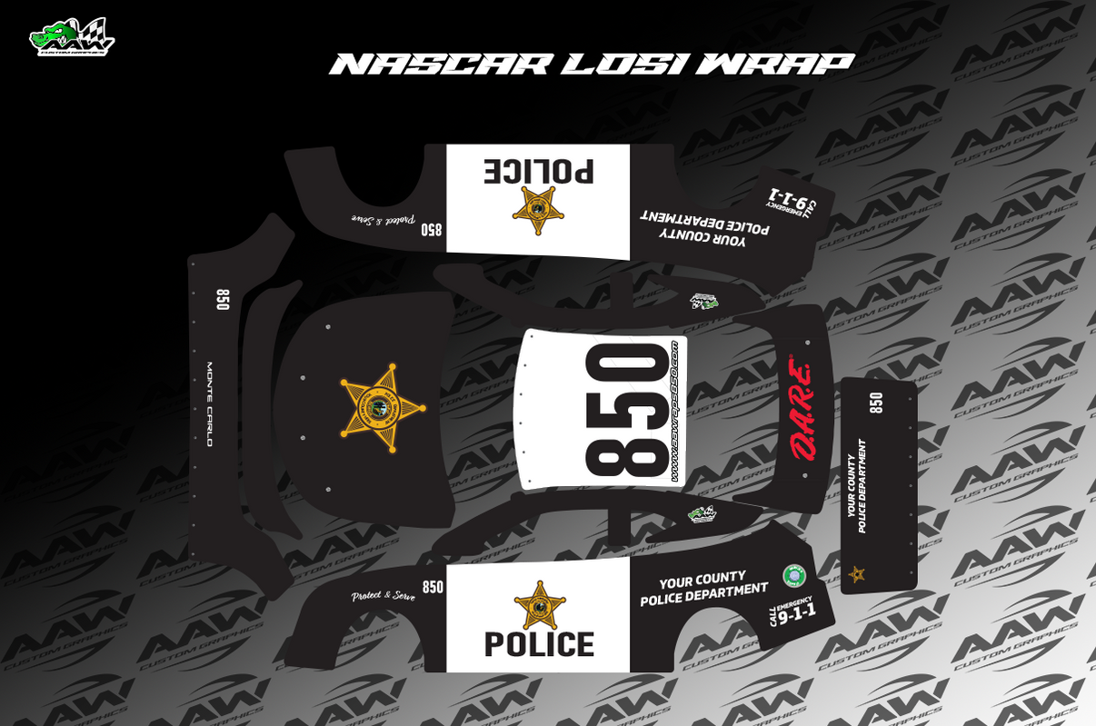 "Police" Losi 1/12 Nascar Wrap My Store