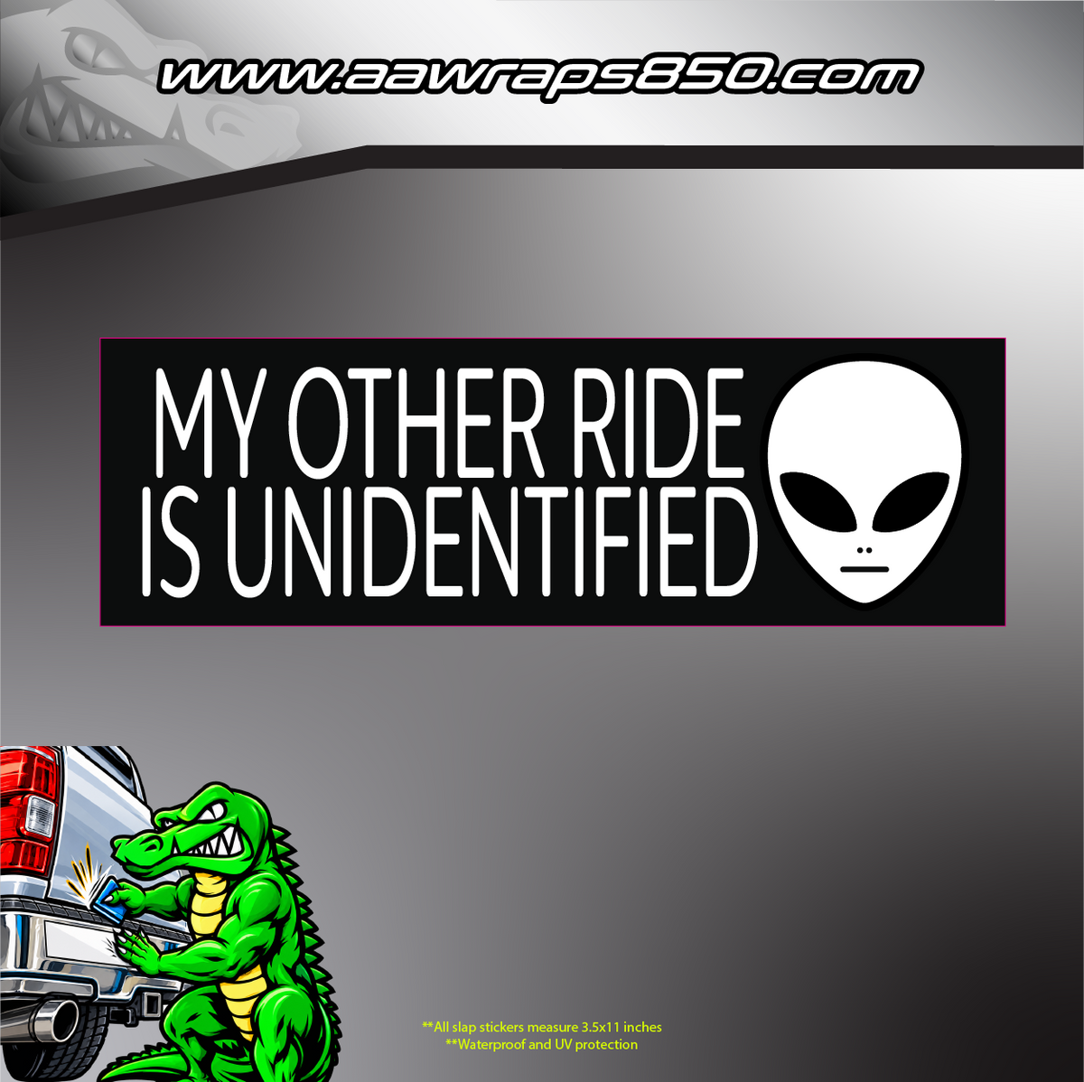Ride Unidentified Slap Sticker AAW