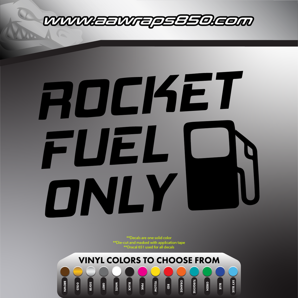 Rocket Fuel Decal AAW