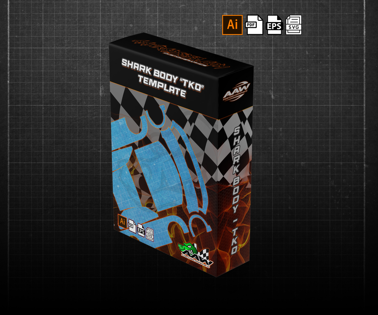 SharkBodies R/C Wrap Template "TKO" AAW