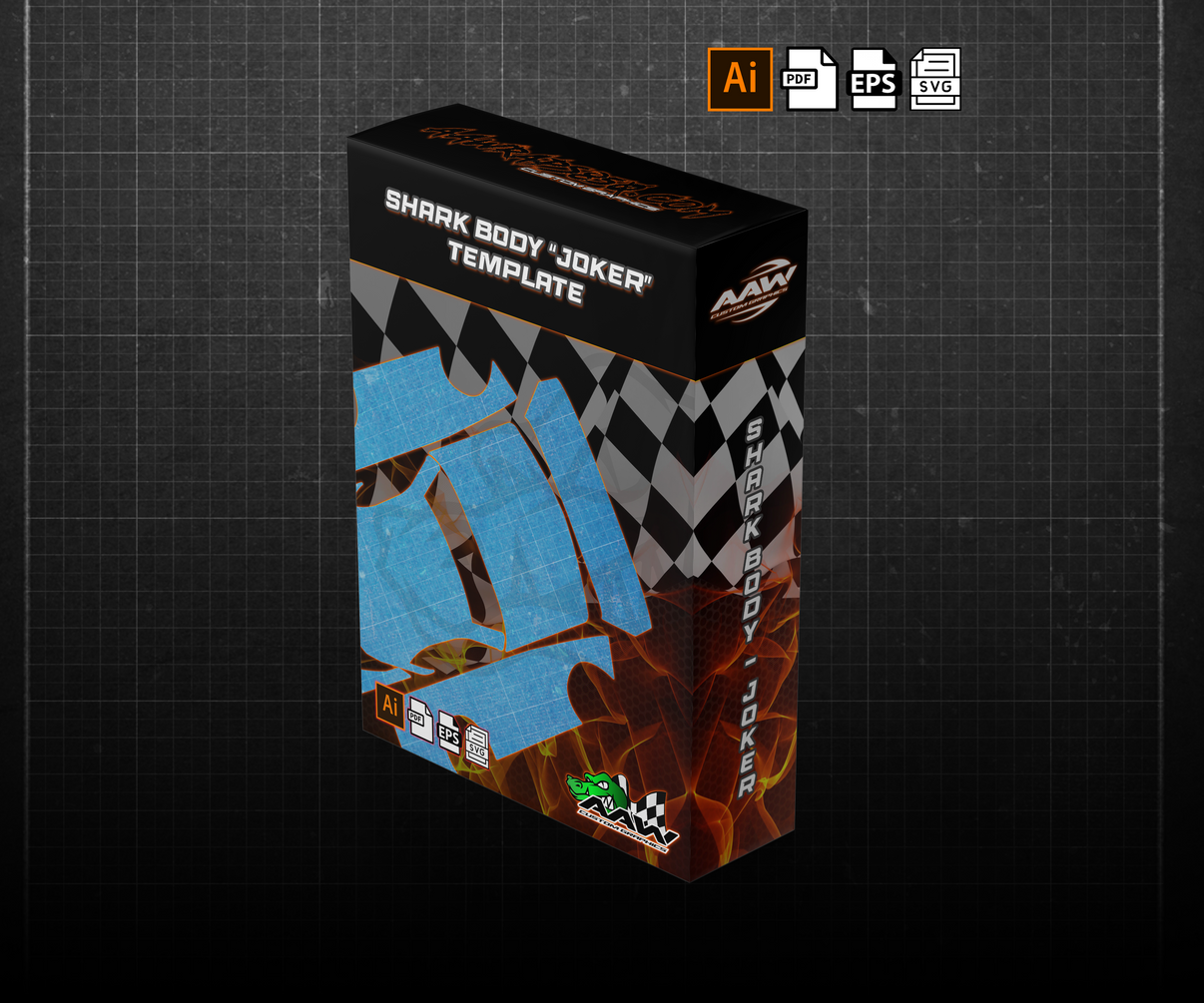 SharkBodies R/C Wrap Template "Joker" AAW