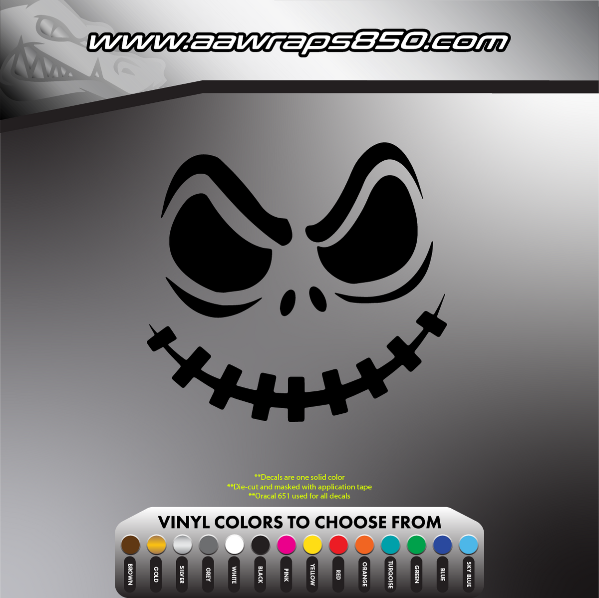Creepy Face Decal AAW