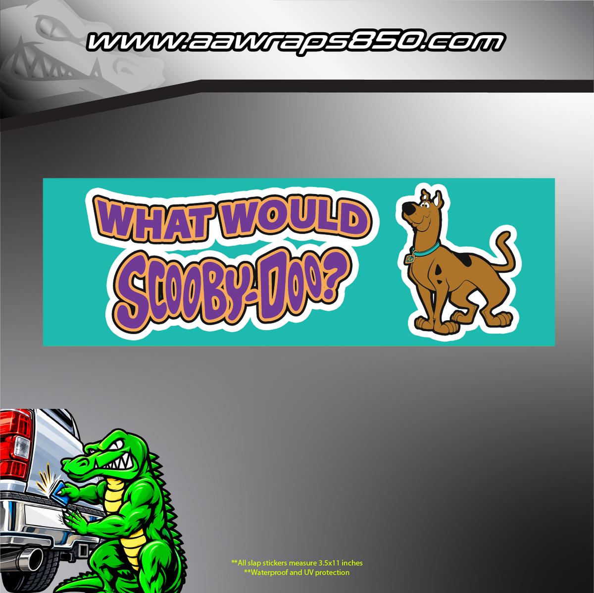 Scooby Who Slap Sticker AAW