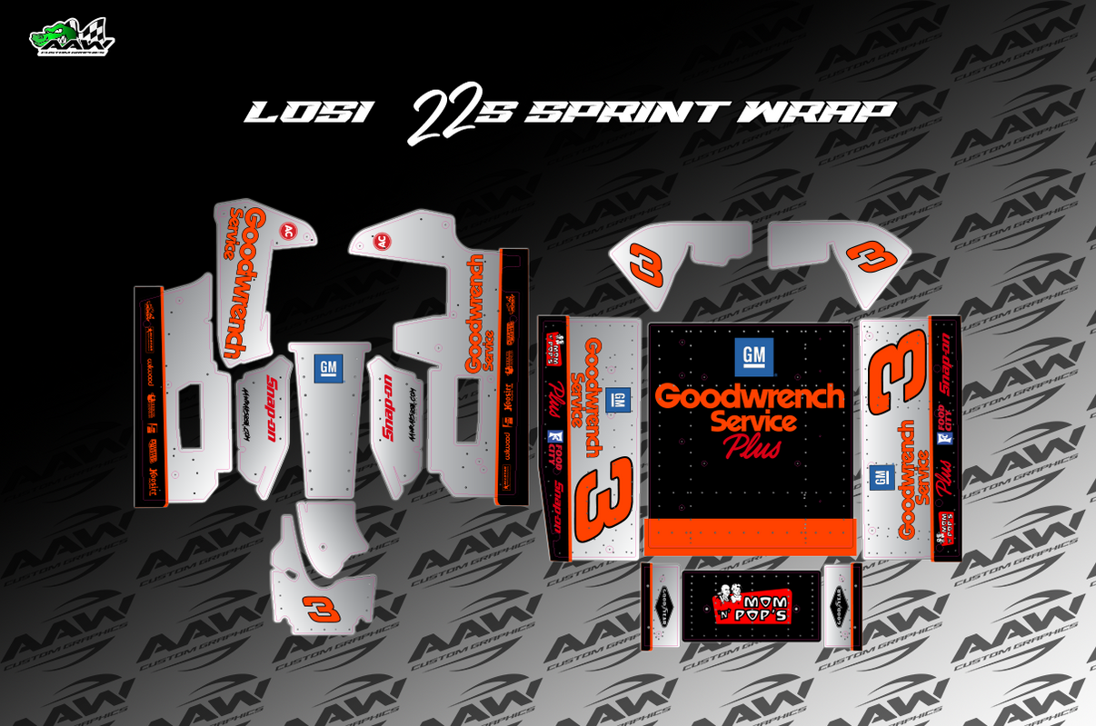 "Silver Bullet" Losi 22s Wrap AAW