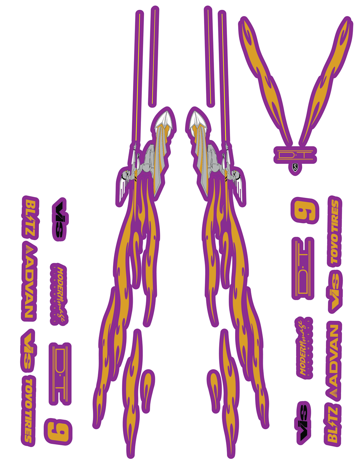 Silvia Drift Decal Set AAW