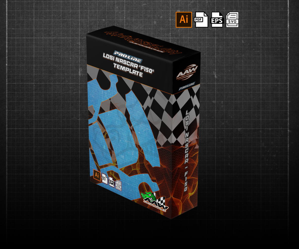 Losi Nascar "Pro-Line F150" Wrap Template AAW