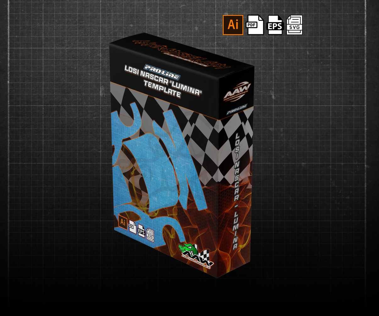 Losi Nascar "Pro-Line Lumina" Wrap Template AAW
