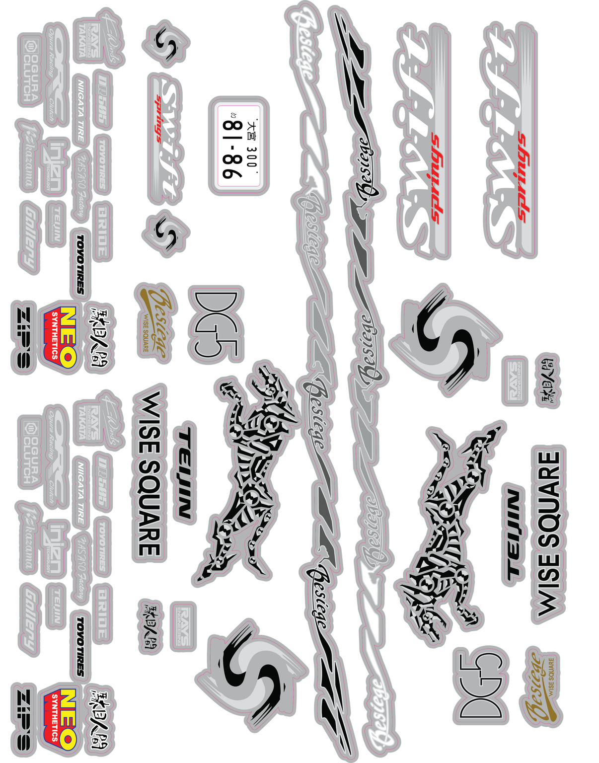 SpecR Drift Decal Set AAW